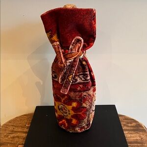 Pottery Barn Red and Orange Wine Bag